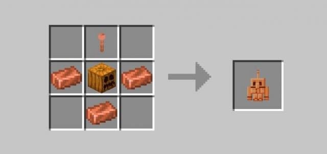Медный голем в Minecraft